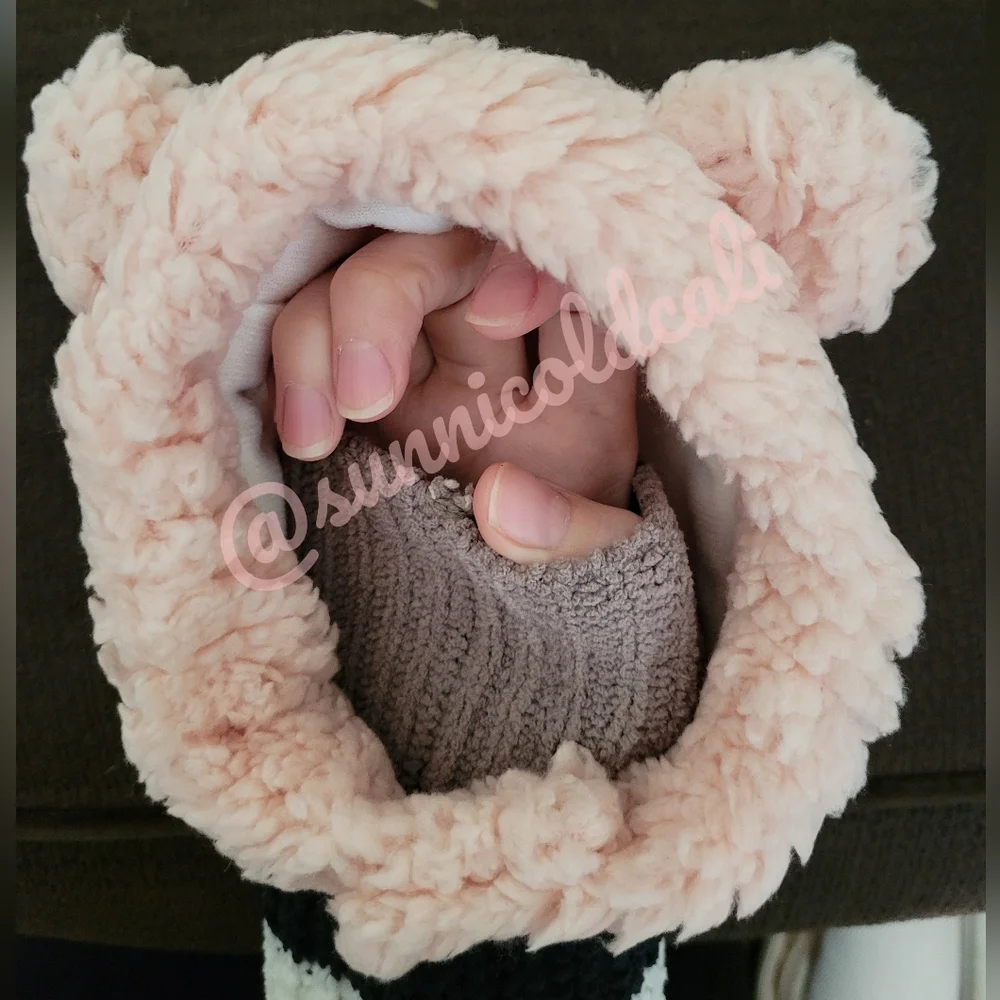 Pink panda hoodie for cat